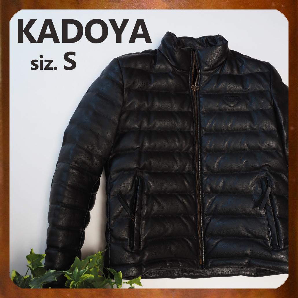 美品 プロテクターフル装備 KADOYA ライディング レザーダウンジャケット