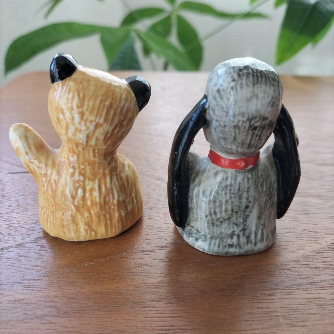 イギリス　ビンテージ　SOOTY ＆　SWEEＰ 陶器フィギュア