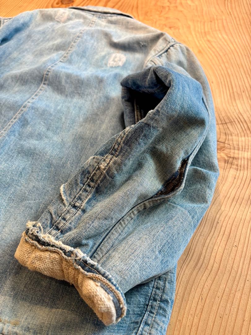 50s ビンテージ カバーオール ブランケットデニム　月桂樹ボタン