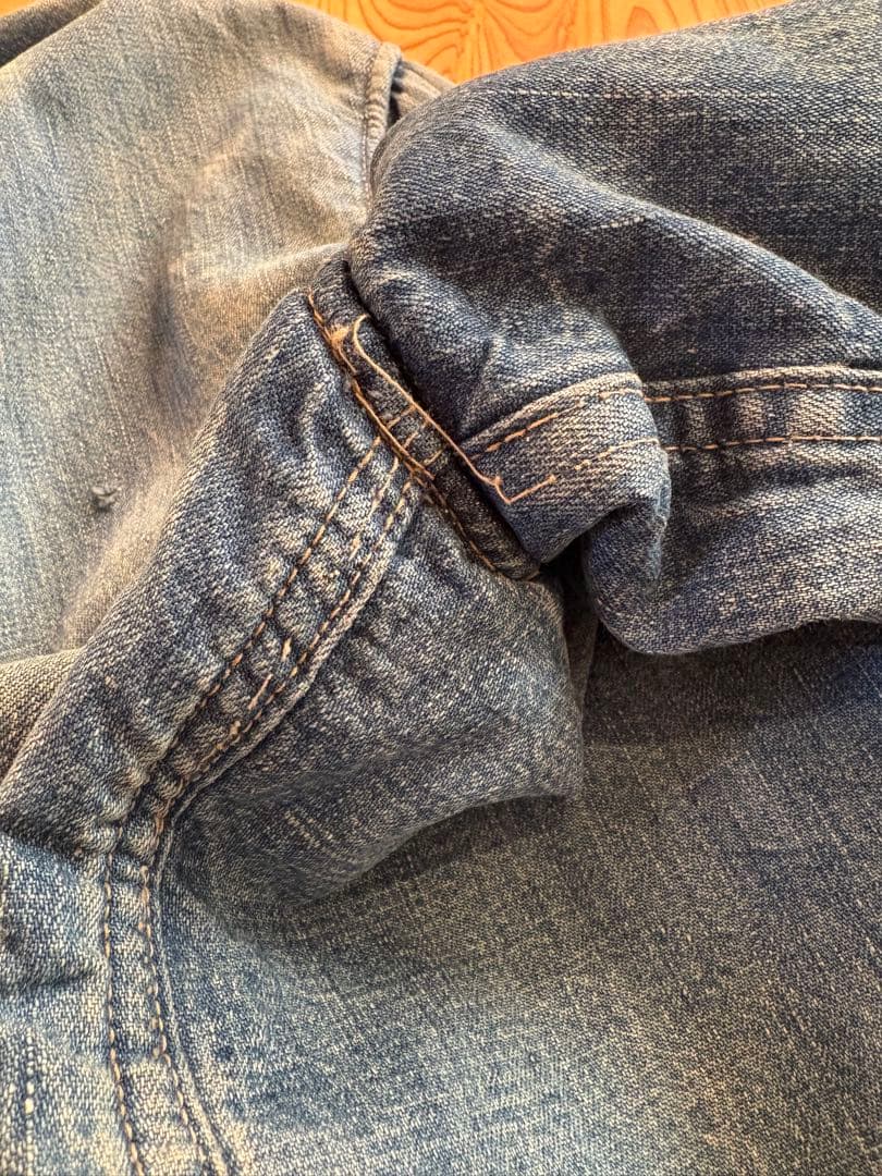 50s ビンテージ カバーオール ブランケットデニム　月桂樹ボタン