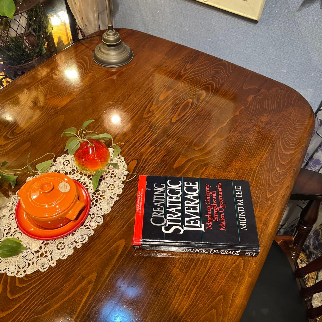 70’s オールド　ヴィンテージ ブナ　ソリッド　ダイニングテーブル　北欧