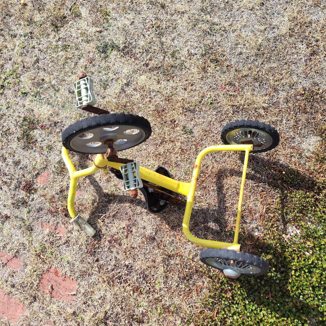 当時物 三輪車 昭和レトロ シャビー アンティーク 観賞用