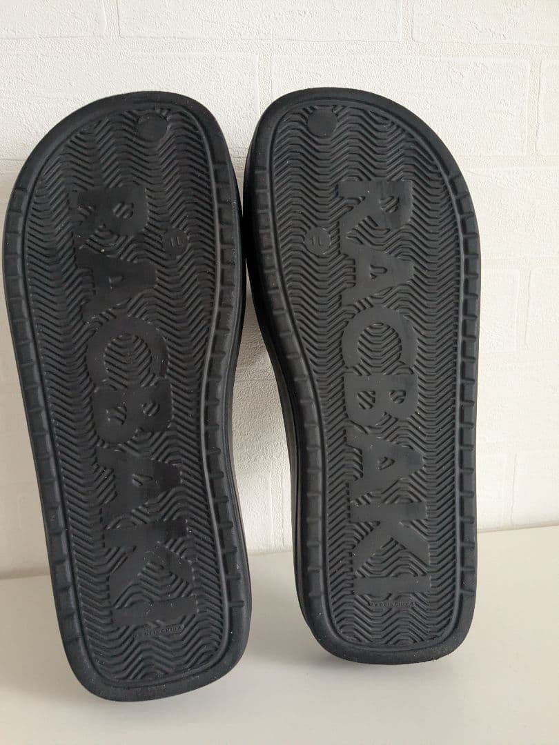 美品　ラクバキ　racbaki イージーサンダル　ブラック