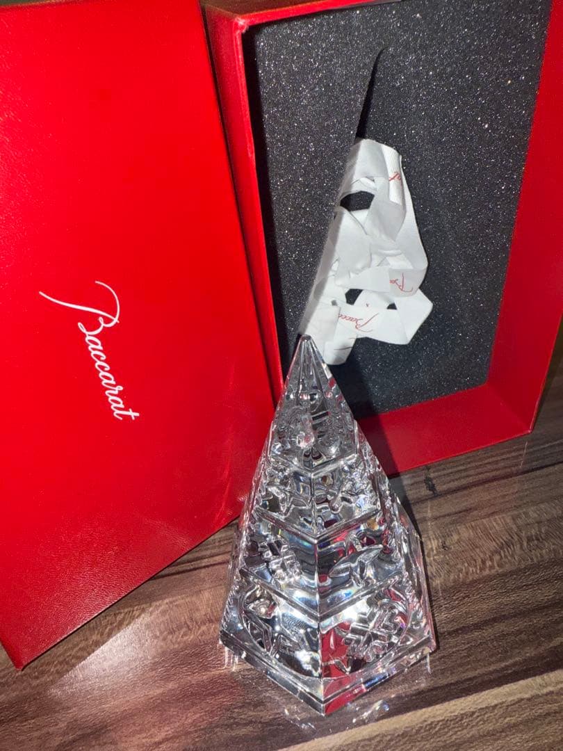Baccarat バカラ　クリアクリスマスツリー　希少