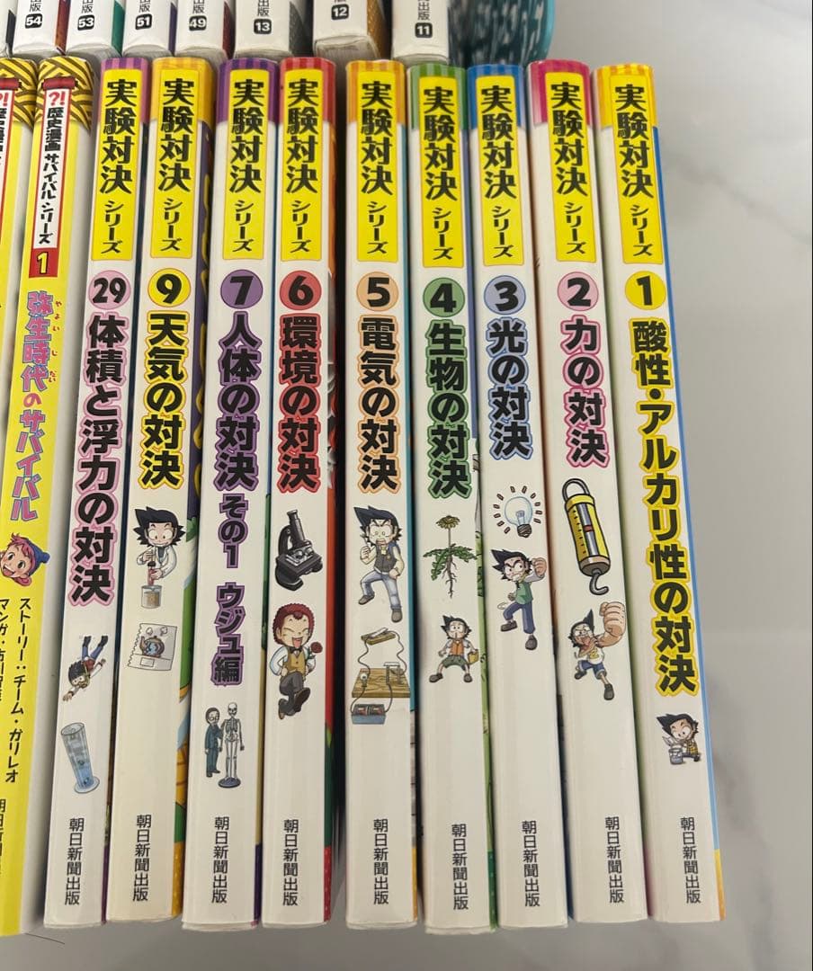 (３０冊セット)かがくる　サバイバルシリーズ　歴史　実験対決　科学