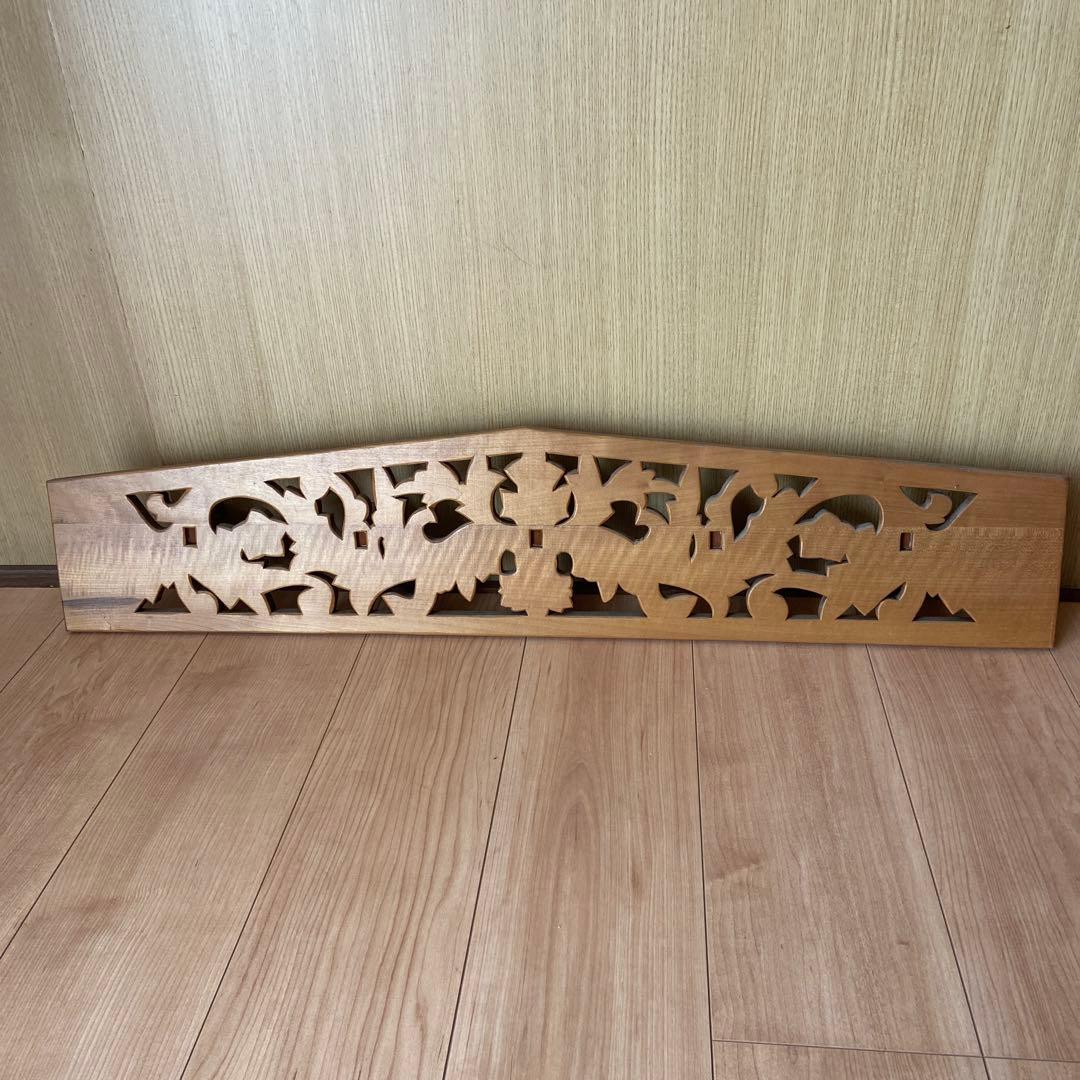 アジアン風 木製彫刻 壁掛け装飾