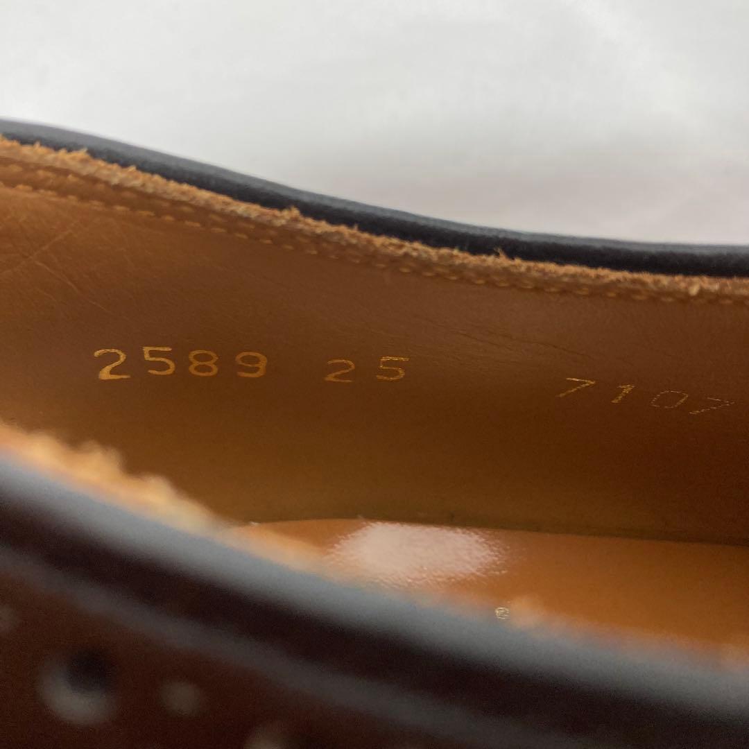 未使用 REGAL リーガル　ウイングチップ　外羽根　25EE 黒　2589