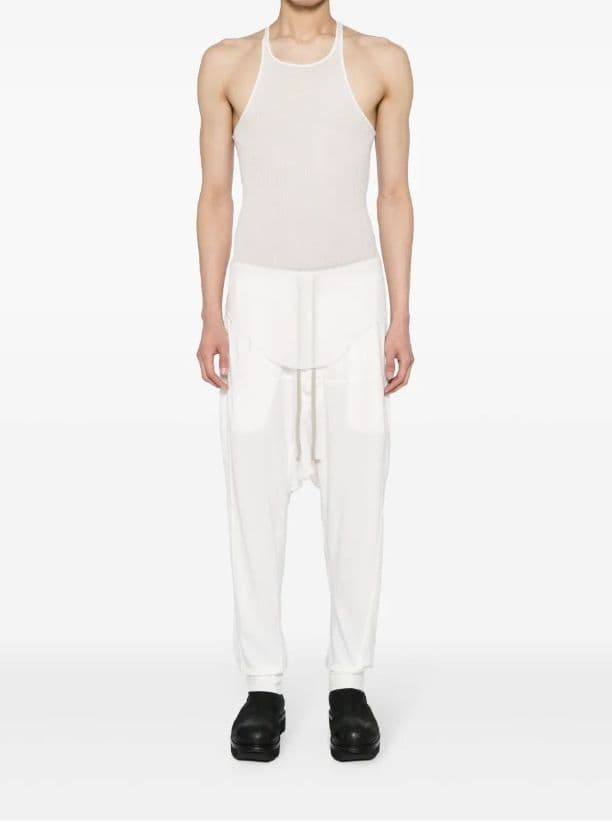 Rick Owens DRKSHDW プリズナー パンツ白サルエル　リック