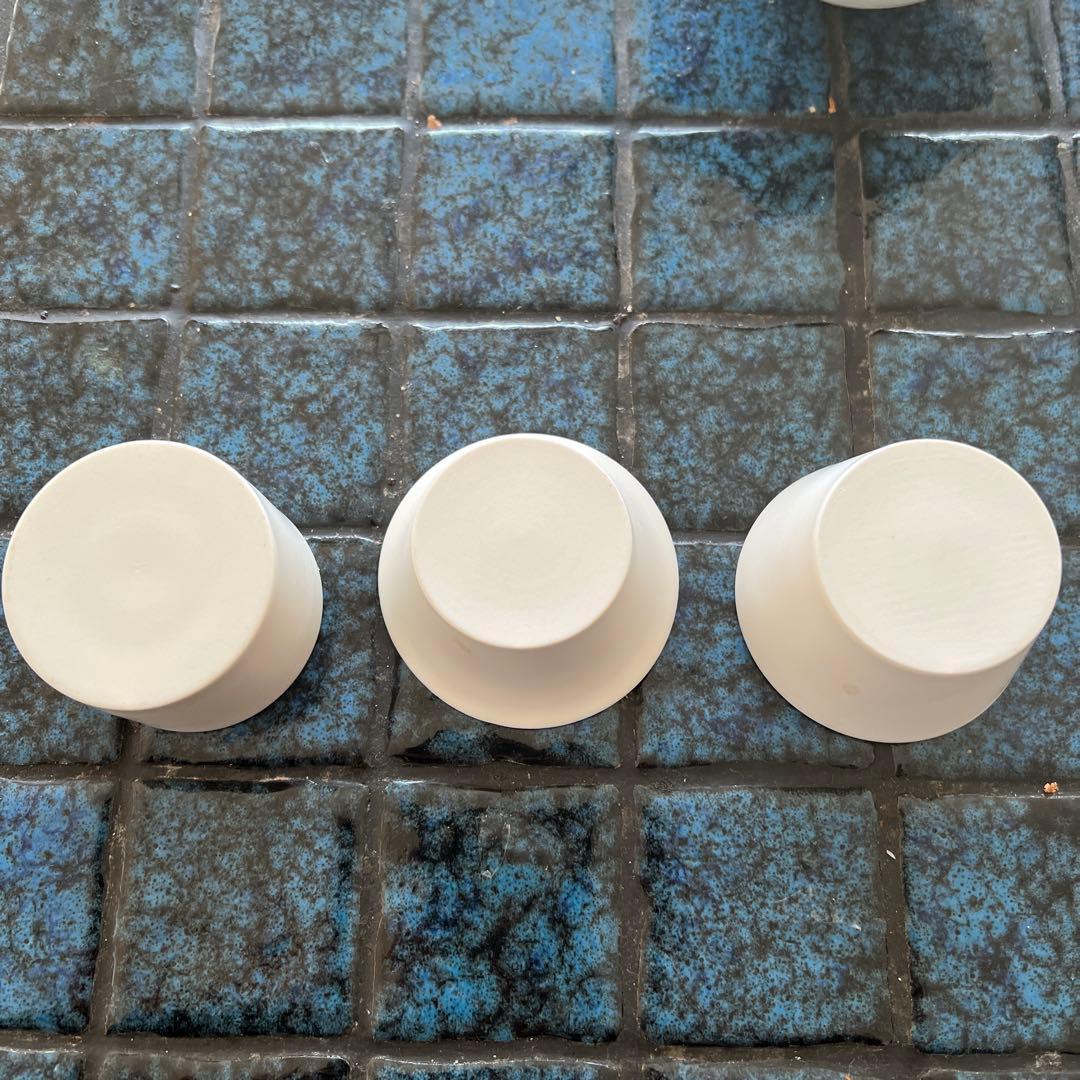 【未使用】十河隆史　白釉ミニ7点セット