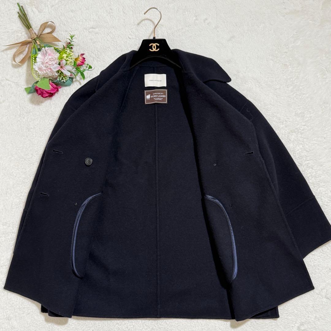 美品✨　ナノユニバース　PURE LAMBS リバーミドルコート　L　24AW