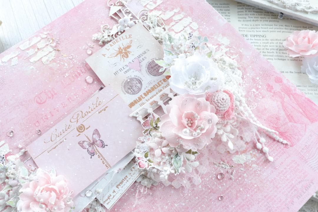 *。゜Love ゜。*　スクラップブッキング♡フォトフレーム♡完成品