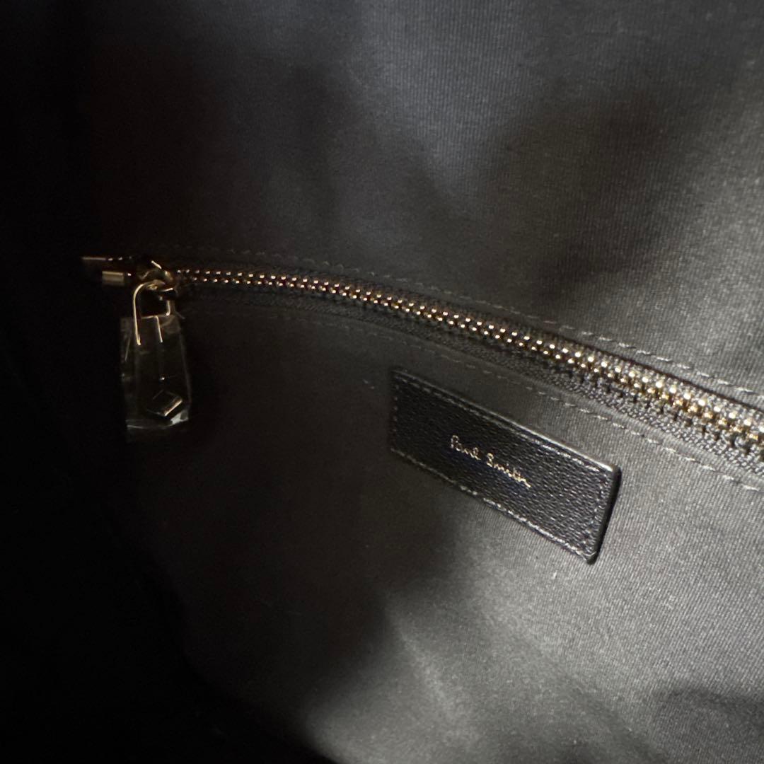 【美品】ポールスミス シグネチャージップストライプ リュック PSN484レザー