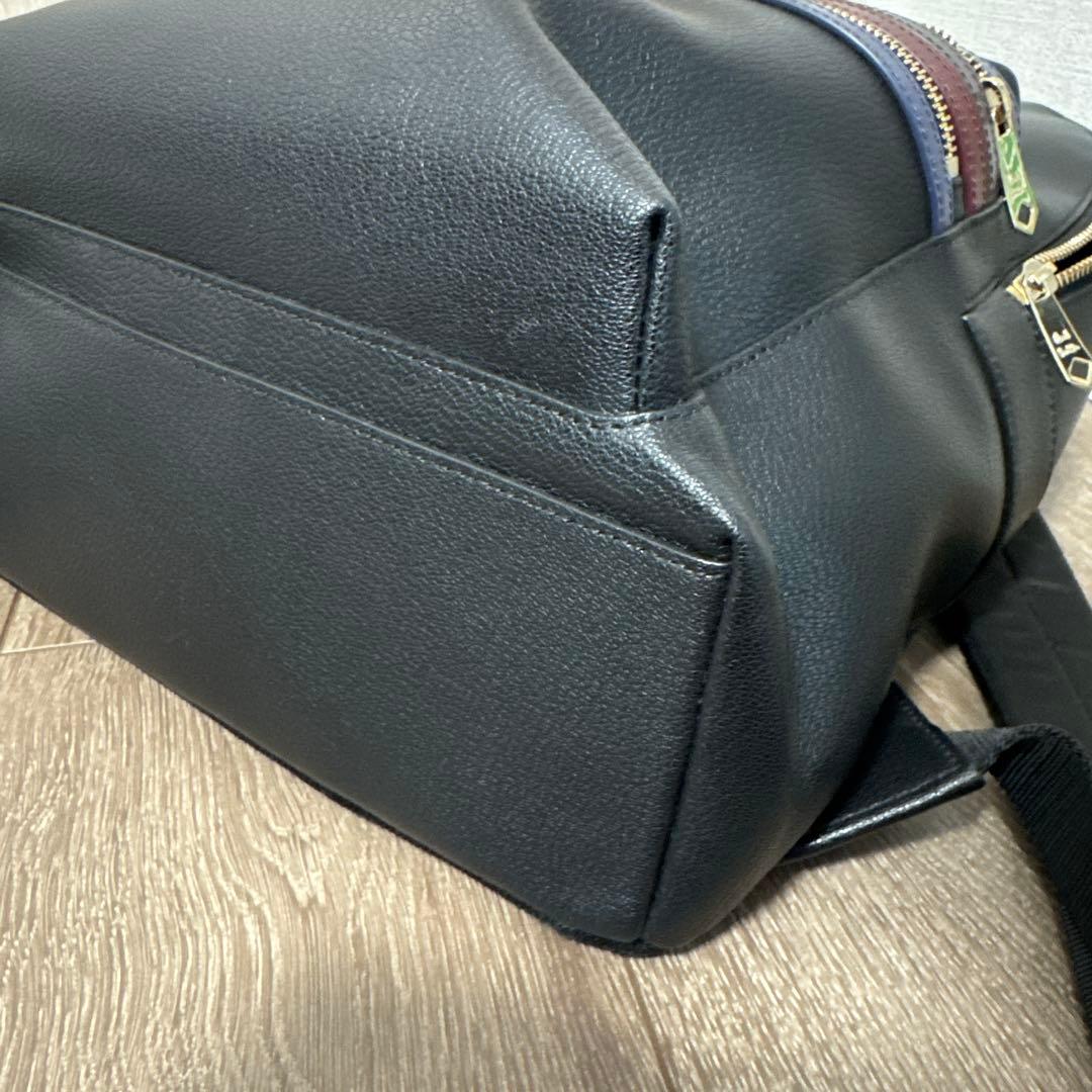 【美品】ポールスミス シグネチャージップストライプ リュック PSN484レザー