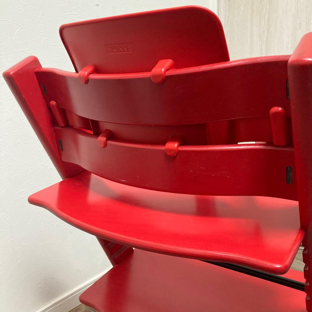 ストッケ　トリップトラップ　ベビーチェア　レッド　シリアルナンバー3