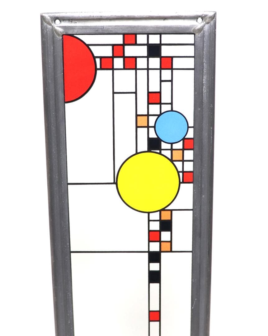 フランク・ロイド・ライト 大型ヴィンテージステンドグラス クーンレイ邸 パレード