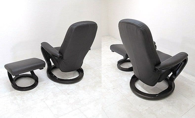 【展示品】ヒモラ「ゼロストレス」本革パーソナルチェア 　リクライニングチェア
