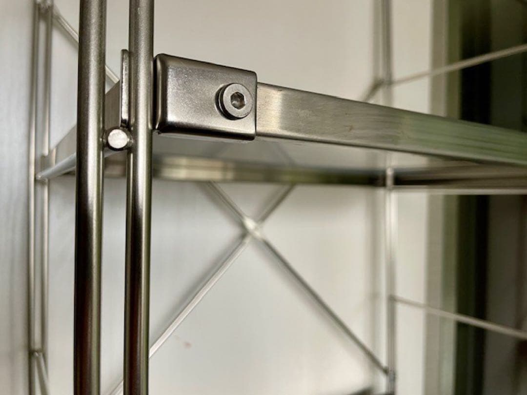 美品◾️無印良品 ステンレスユニットシェルフ特大 6段ALLステンレス◾️キッチン台