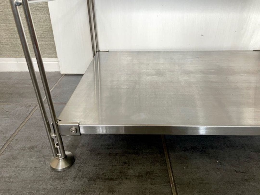 美品◾️無印良品 ステンレスユニットシェルフ特大 6段ALLステンレス◾️キッチン台