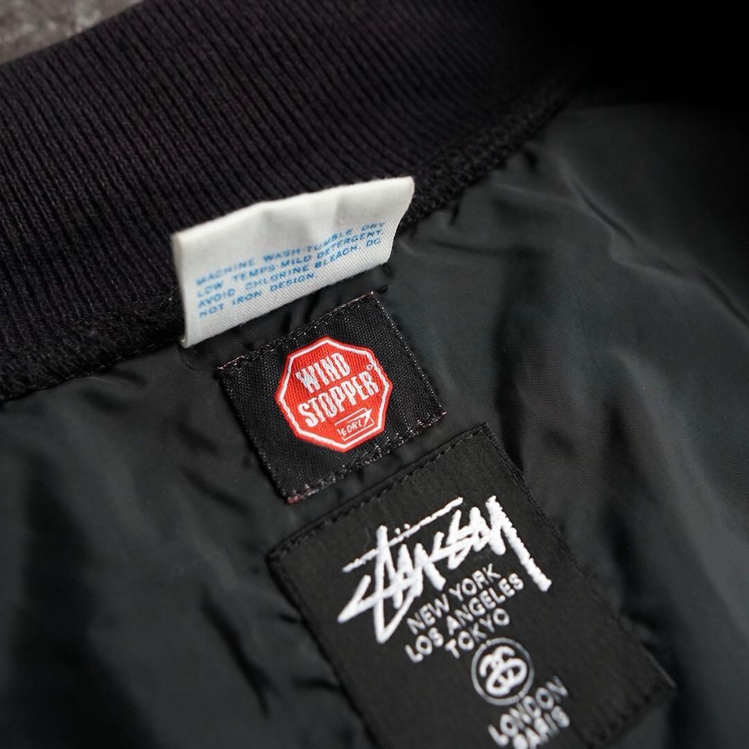 OLD STUSSY CHAMPION スタジャン リバースウィーブ ブラック
