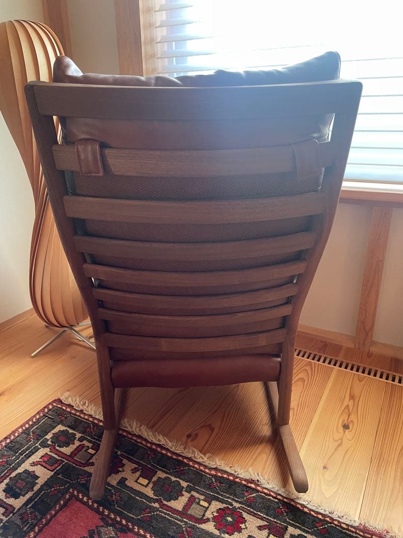 マスターウォールMASTERWAL ロッキングチェア　ブラウンレザー