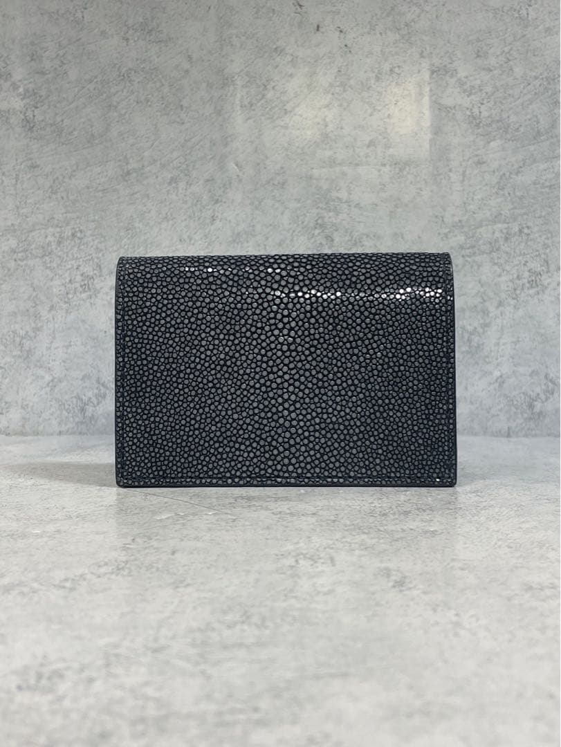 お値下げ【新品】BAHARI ガルーシャ 名刺入れ ポリッシュ ネイビー