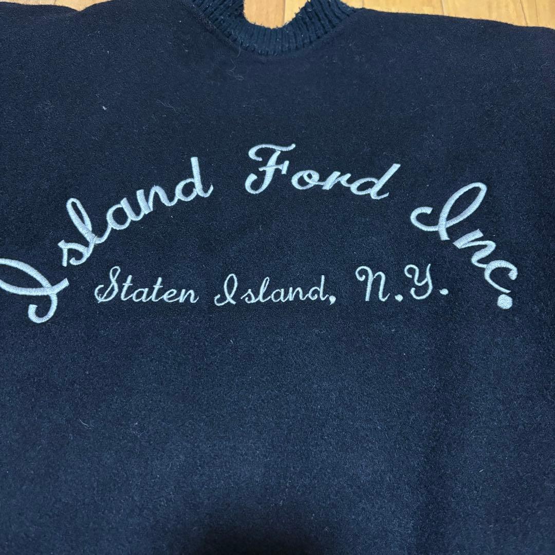 フォード　スタジャン　袖レザー　 ブルゾン　企業　90s 古着