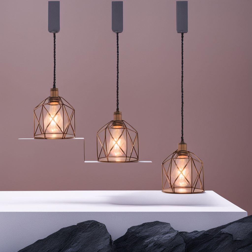 ☆3個パック ブラック レトロペンダントライト 長さ調節可 　北欧