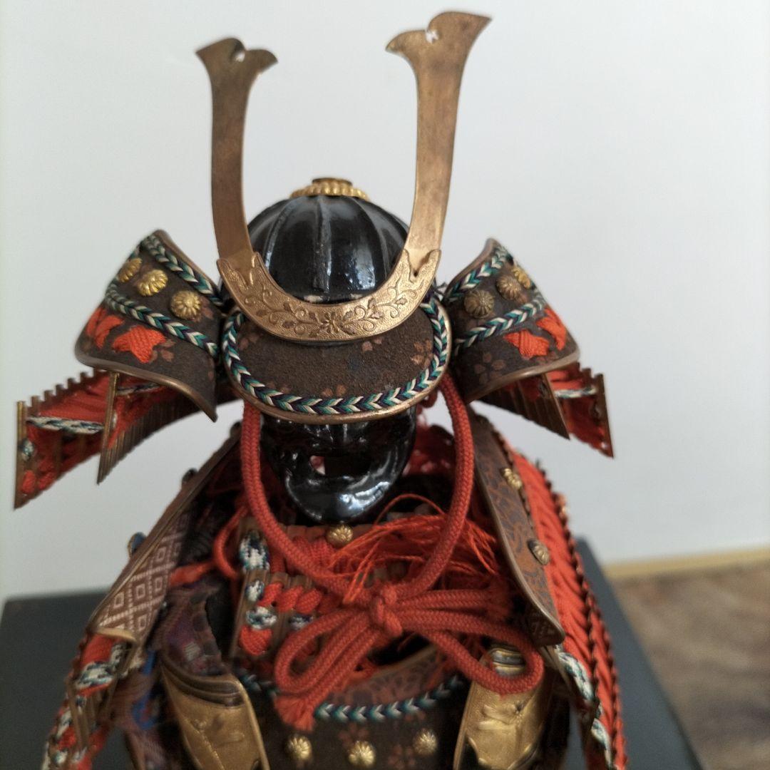 鎧兜　赤　蜻蛉　　箱有