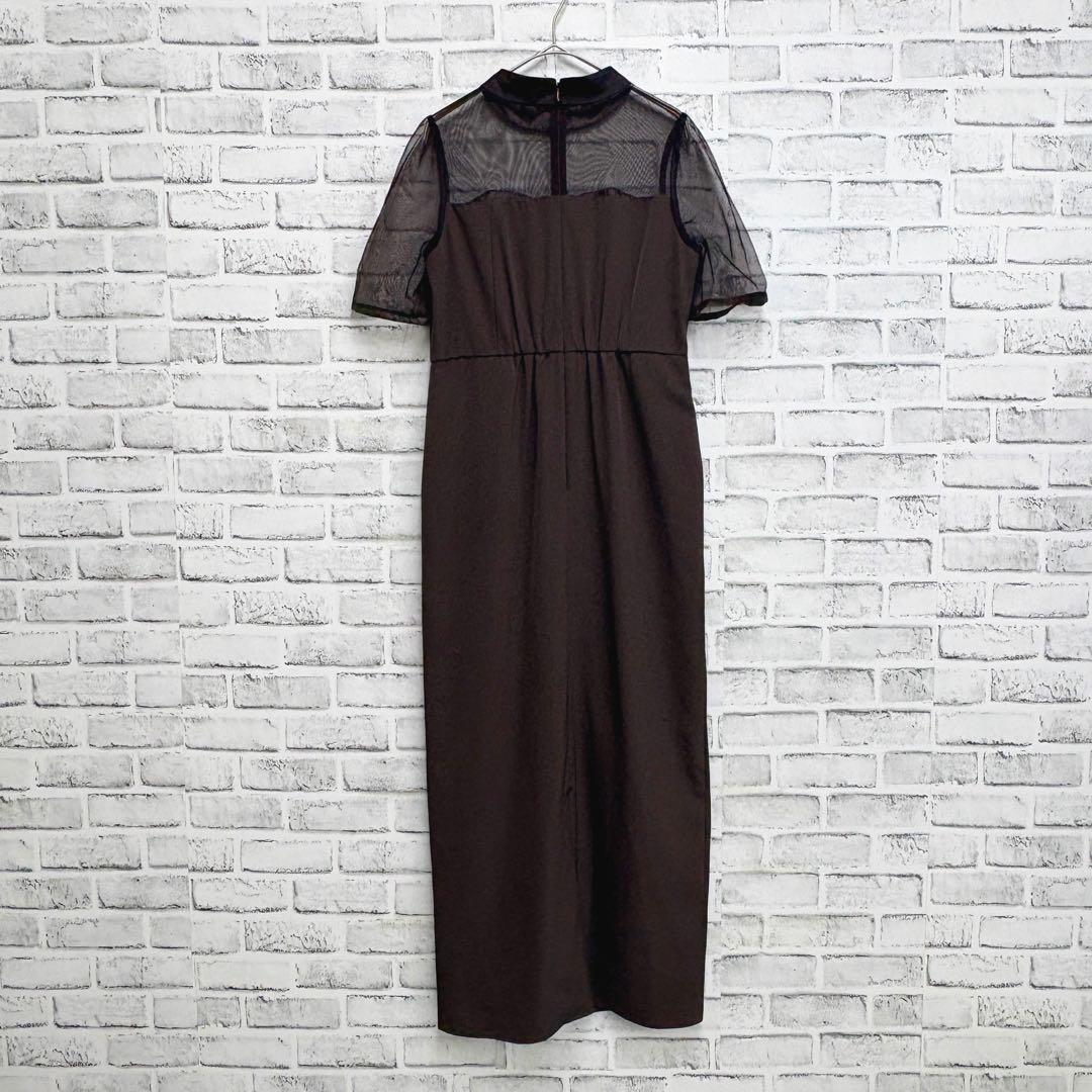 【訳あり】etoll. エトル　Iライン　ドレス　のみ　刺繍ペプラムビスチェなし