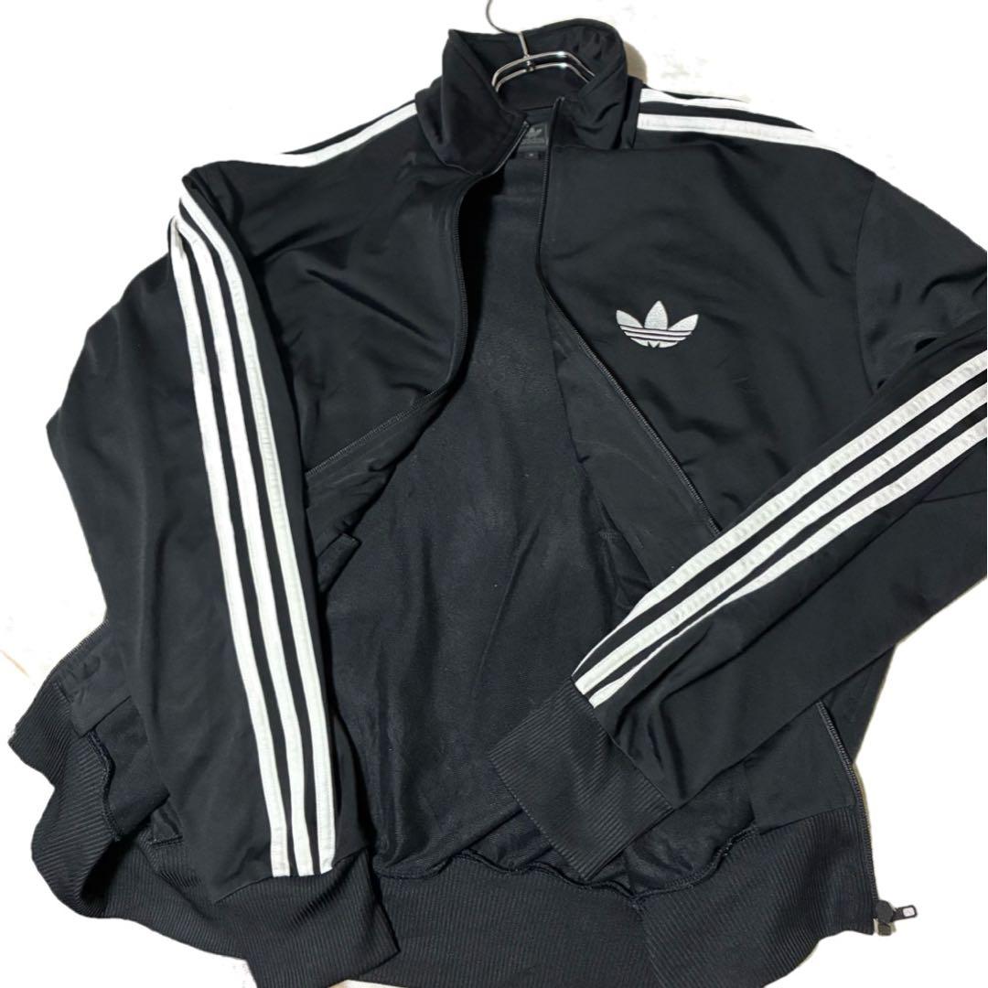 アディダス　刺繍　トレフォイルロゴ　トラックジャケット ファイヤーバード