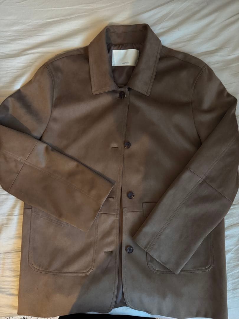 OHOTORO Henry Suede Jacket ブラウン フリーサイズ