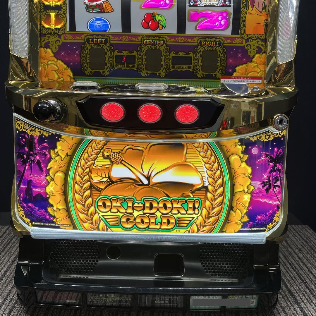 沖ドキ！ゴールド　パチスロ実機　不要機付　送料無料