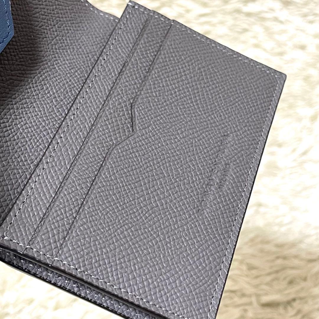 BONAVENTURA 【美品】名刺入れ　カードケース　レザー　チャコールグレー