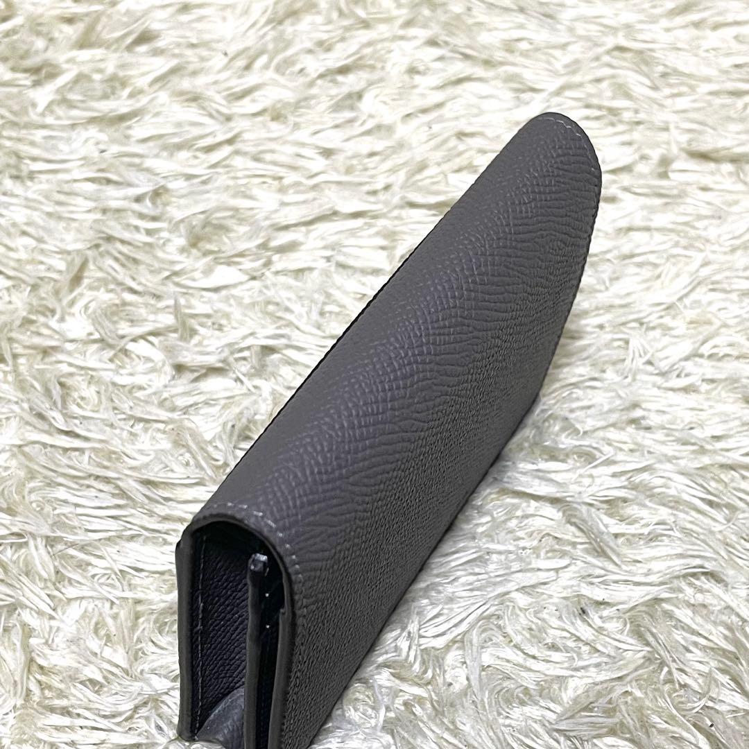 BONAVENTURA 【美品】名刺入れ　カードケース　レザー　チャコールグレー