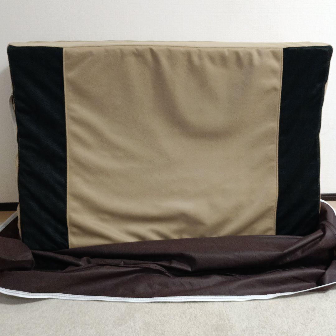 西川 インテリア限定エアーマットレス シングル　外袋付き 折りたたみ式 ベージュ