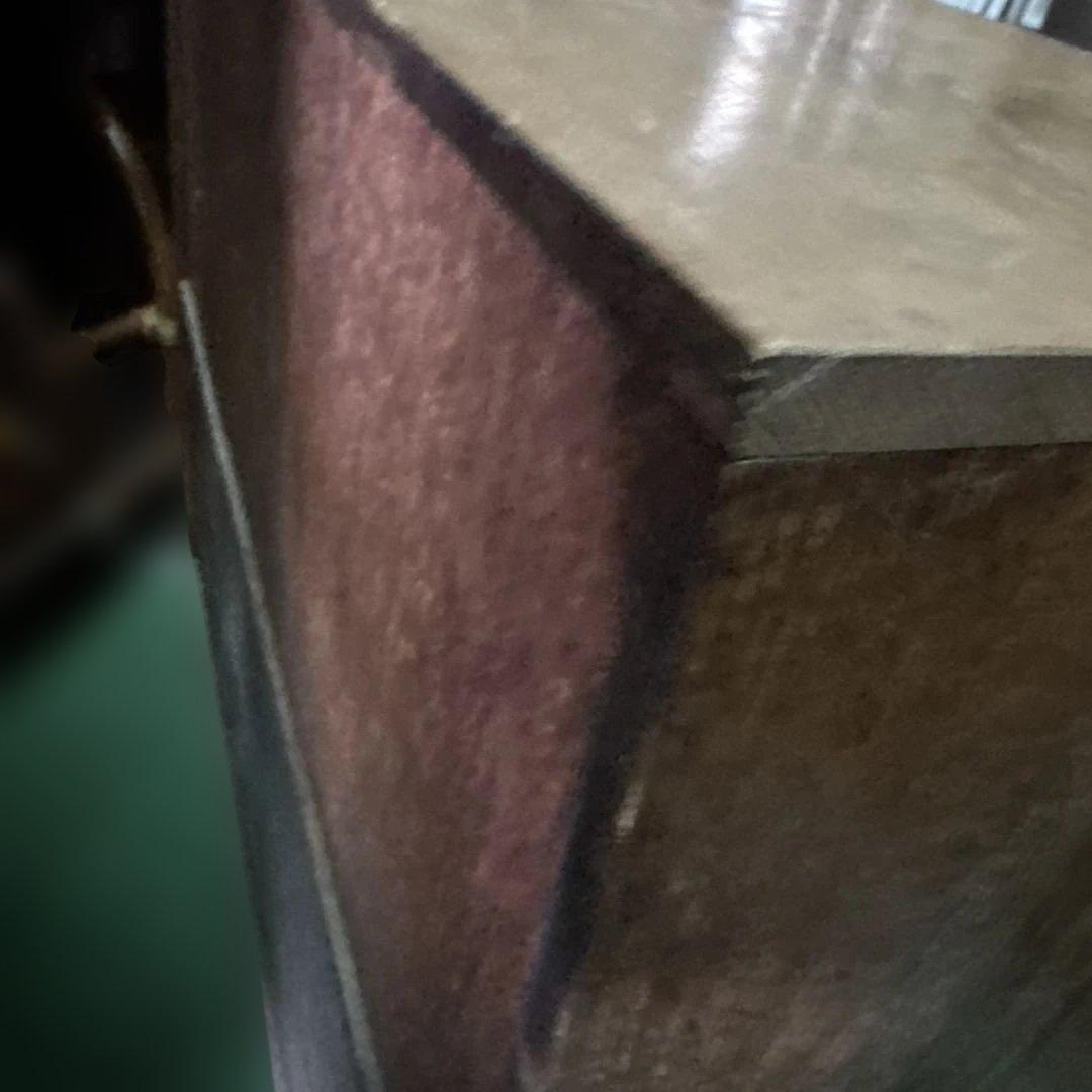 昭和レトロ　木製ガラス扉付きキャビネット