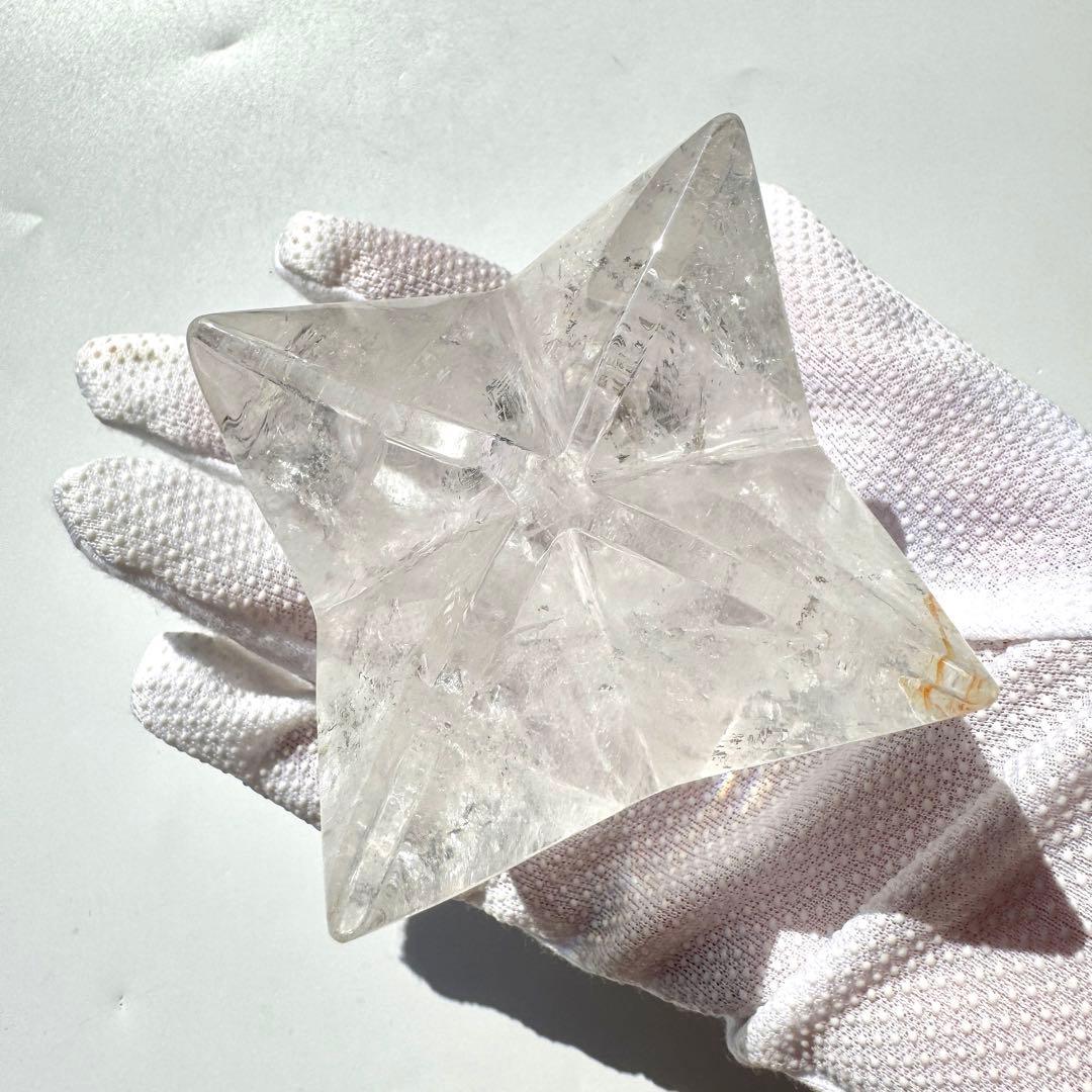 綺麗☆水晶 高透明 虹入り ヒマラヤマカバスター