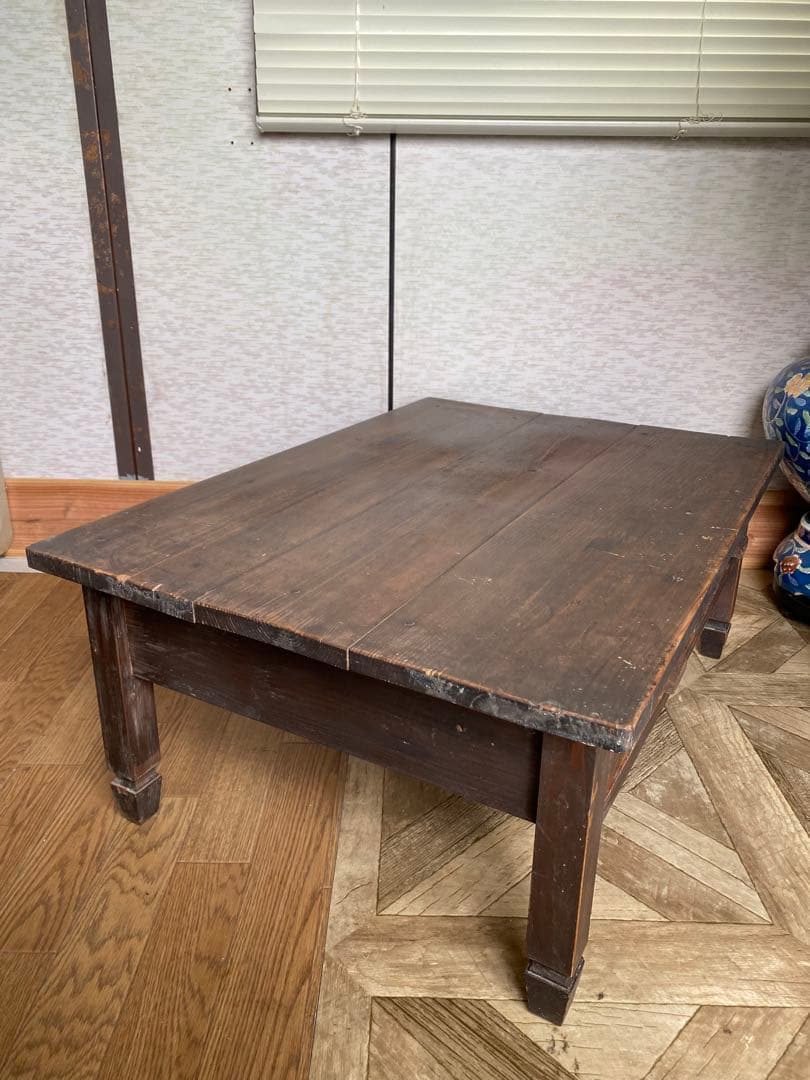 文机 テーブル　ローデスク 古道具　レトロ