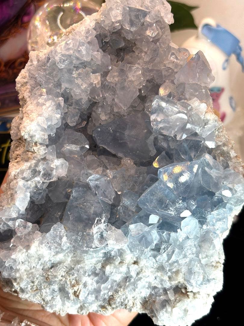 高品質 セレスタイト原石♡ 1.2kg No.2164