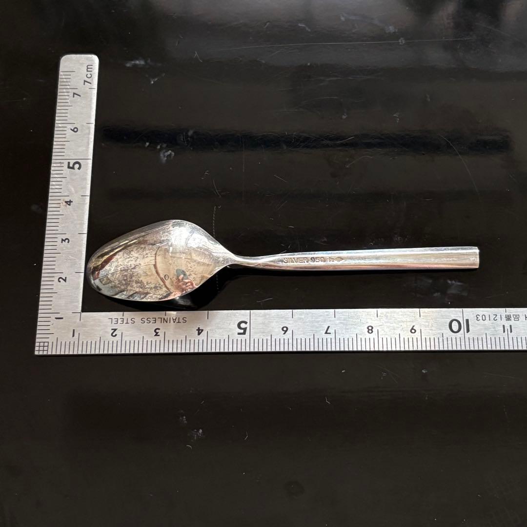 銀製　シルバーコーヒースプーンSILVER950 造幣局マーク逸品