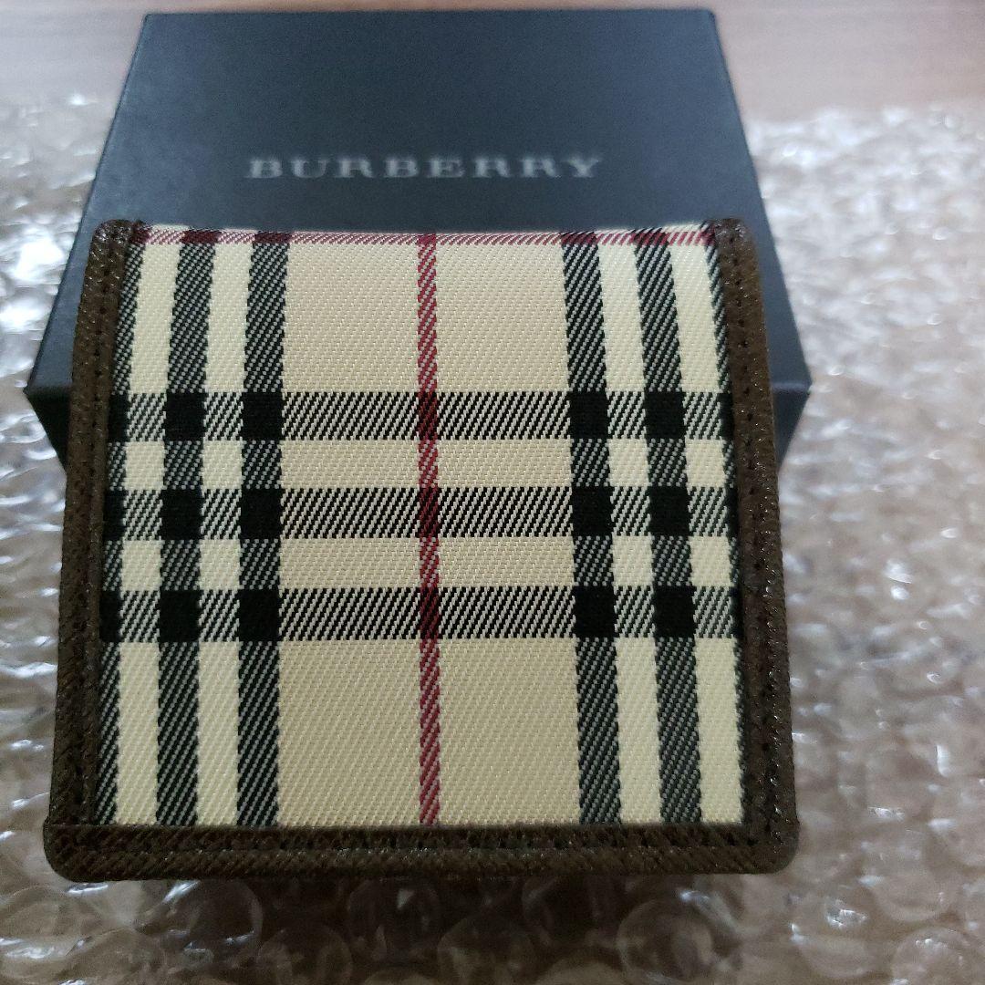 BURBERRY バーバリー ノバチェック レザー キャンバス ケース