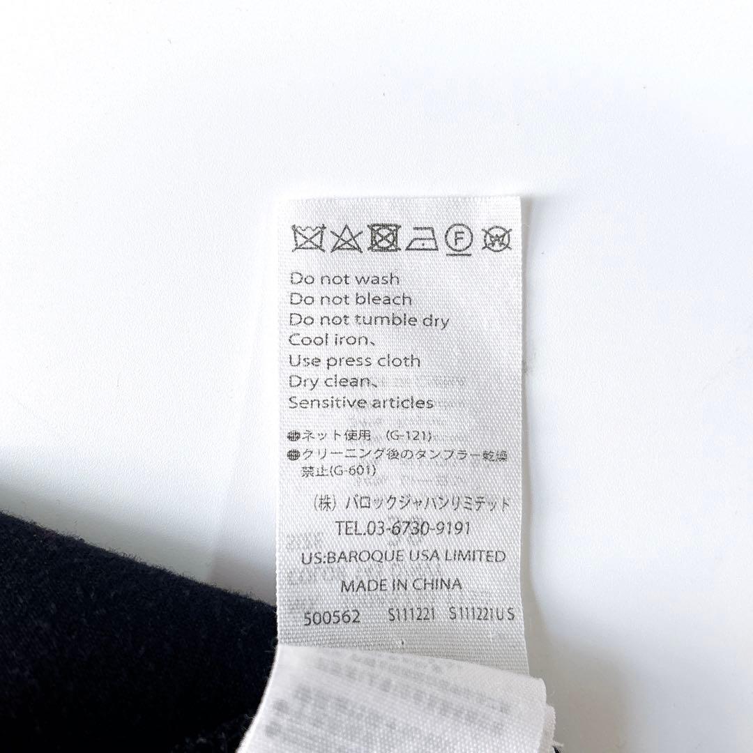 美品⁑エンフォルド　アシンメトリー Vネックブラウスプルオーバー　ネイビー　38