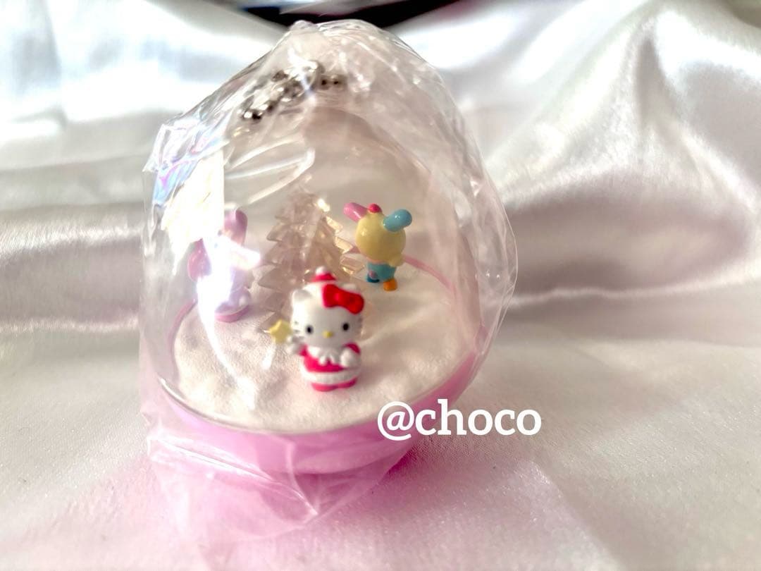 サンリオ 光る 雪キラマスコット キティ マイメロ ウサハナ 箱付 当時物 レア