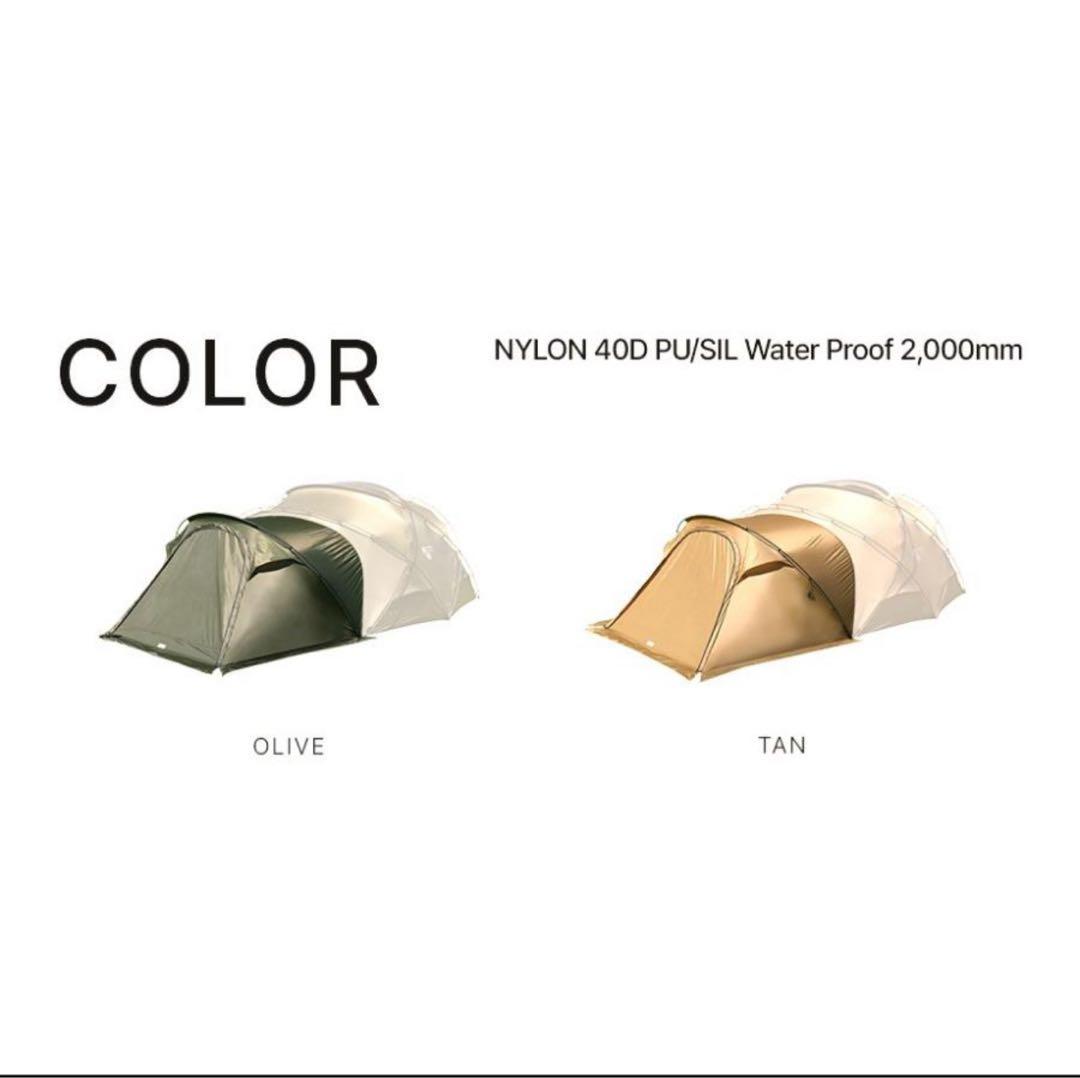 ミニマルワークス　シェルターg ベスティビュール　オリーブ　ベスティブル