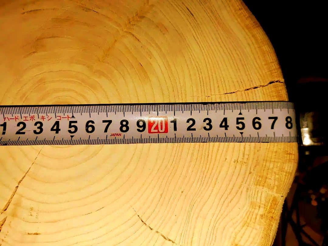 大型 切り株 ひのき くりぬき 親子 本立て 椅子 スツール テーブル高46cm