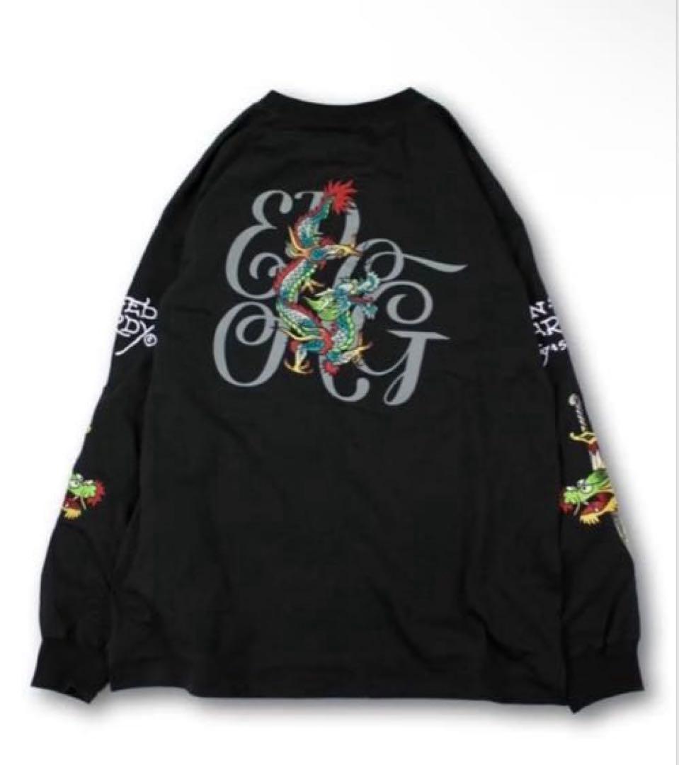 GALFYxEd HardyコラボロンTEE 中型犬 ガルフィー 刺繍 黒