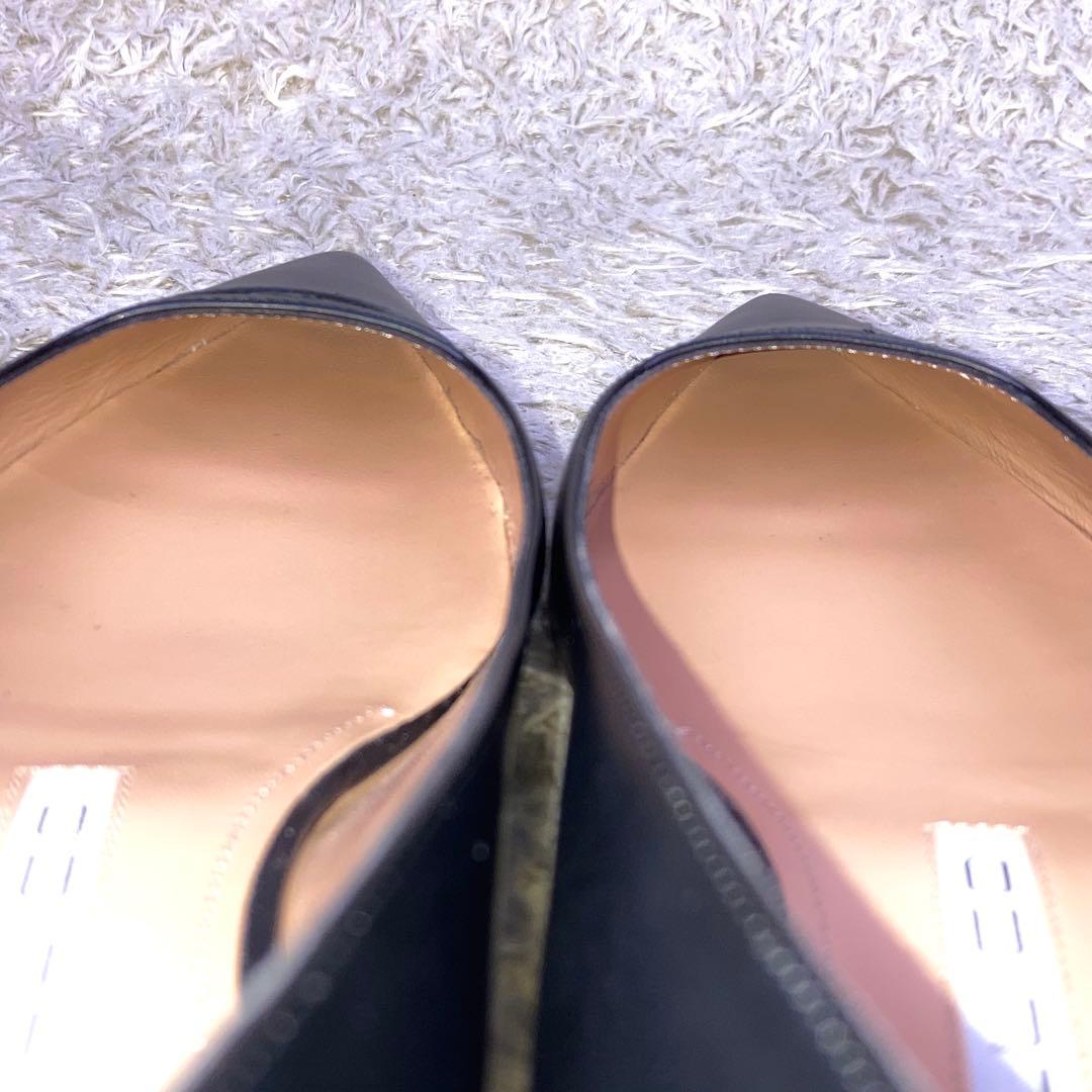 『未使用級』PELLICO アネッリ フラット パンプス ブラック ANIMA