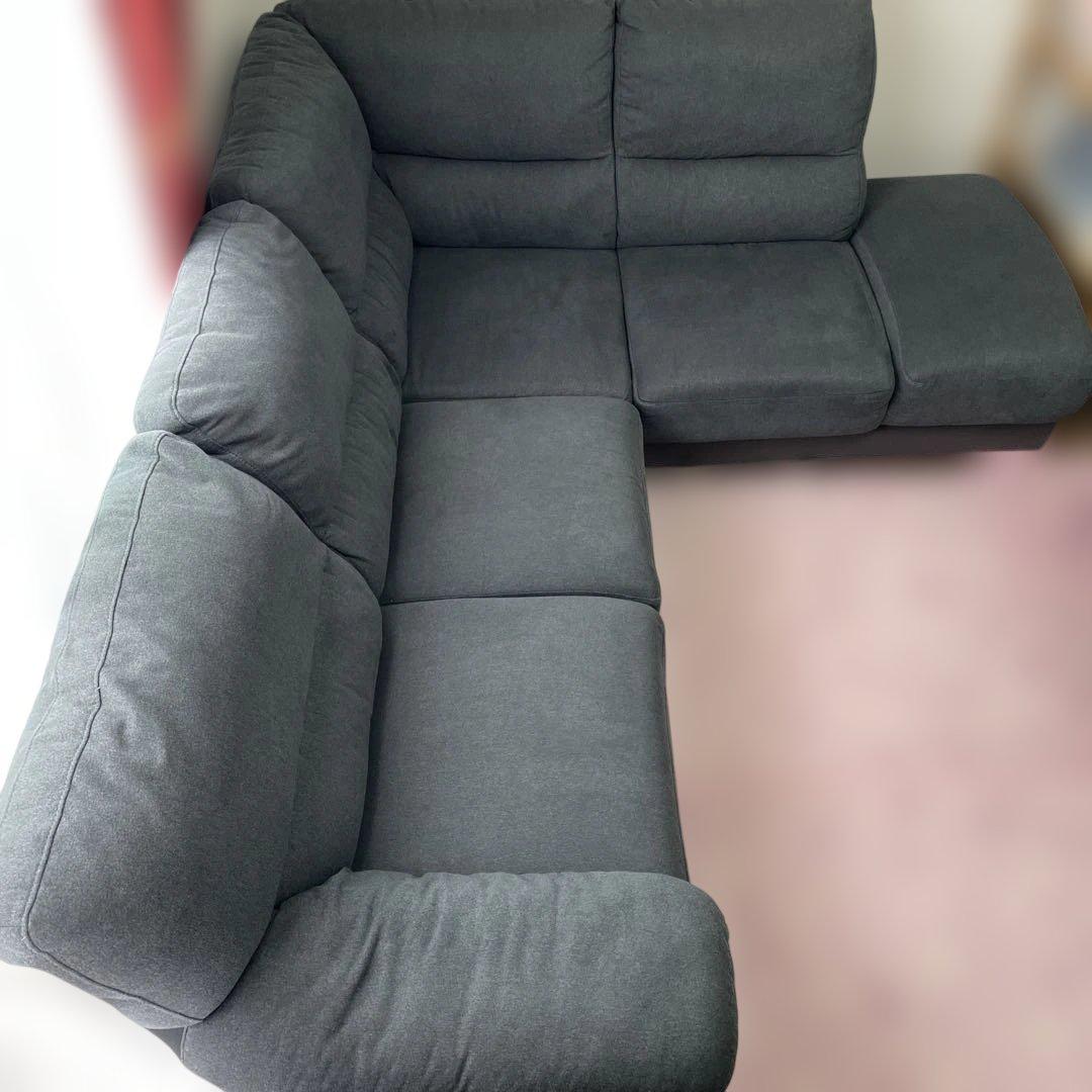 【引取限定】ニトリ　L字ソファ　コーナーソファ　カウチソファ