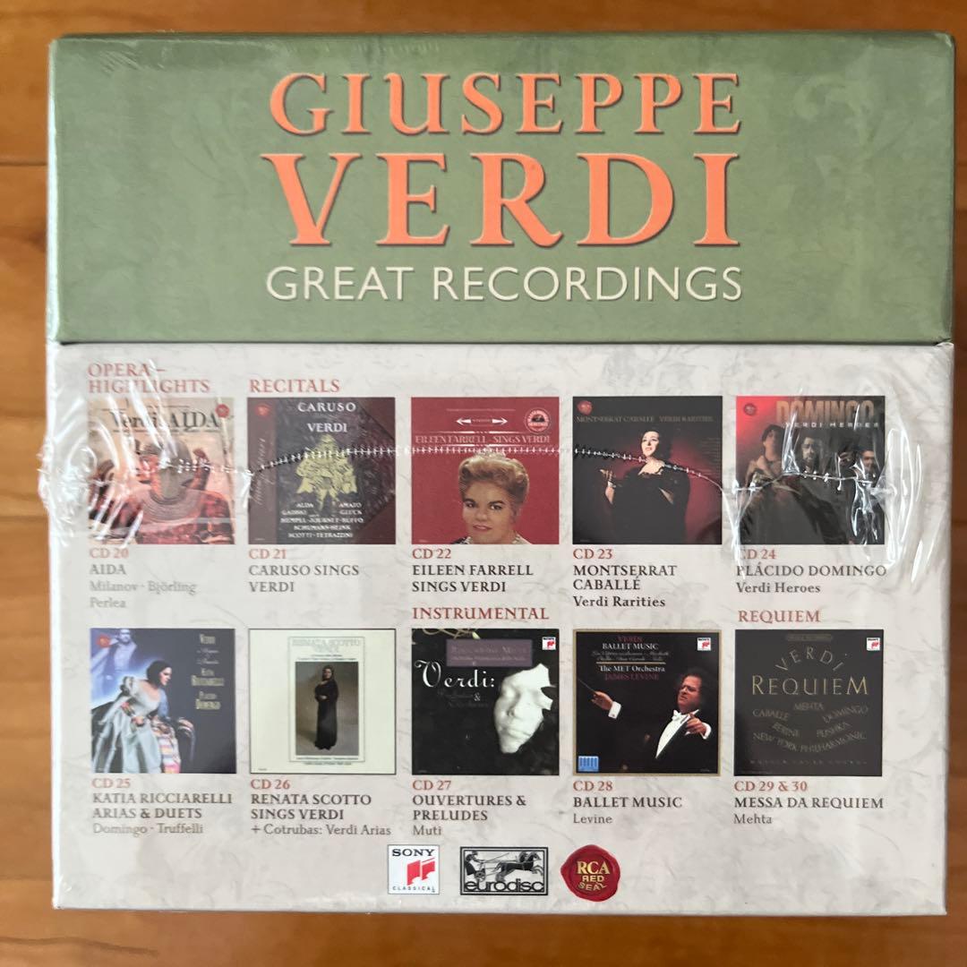ヴェルディ　グレイトレコーディングス　30CD