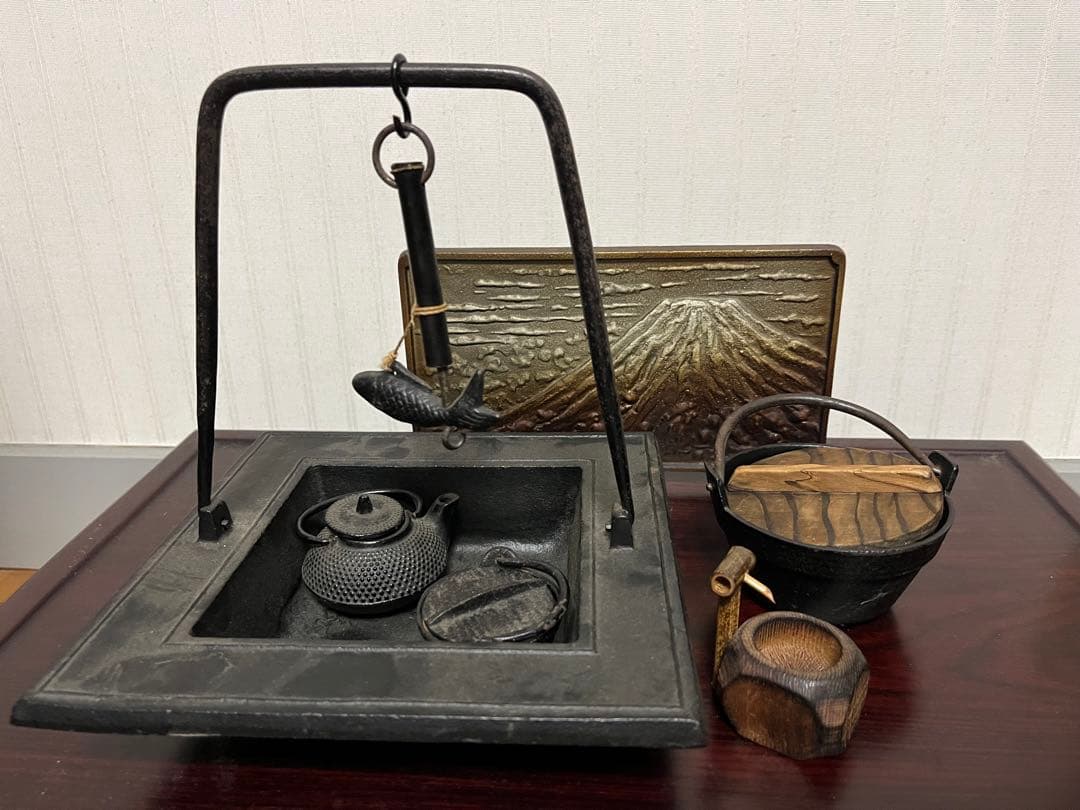 南部鉄器　ミニ茶道具7点セット